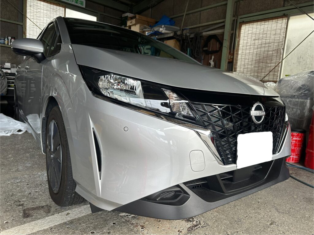 Nissan 黒 車 フロントバンパー傷あり IMG_2592-1024x768.jpeg